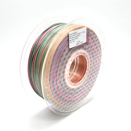 CAZ Filament Candy Rainbow Silk PLA  - 1.75mm (1kg) image 0