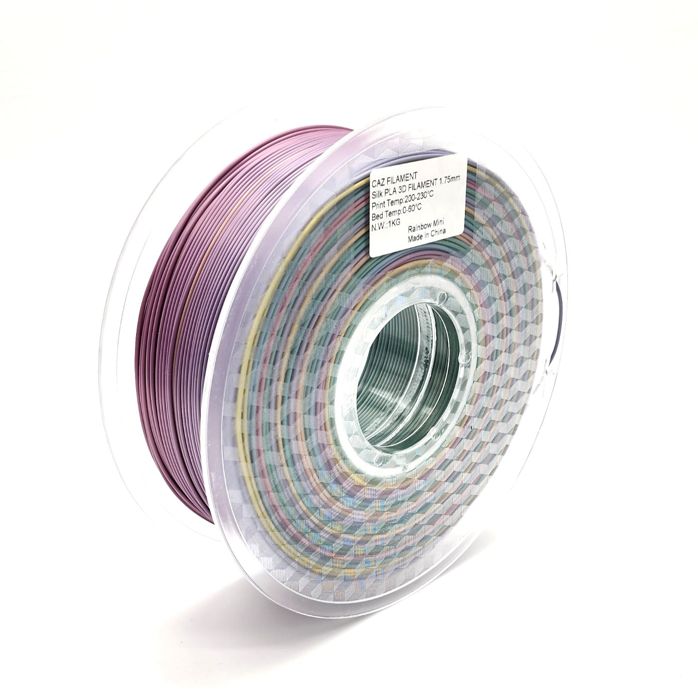 CAZ Filament Rainbow Silk PLA  - 1.75mm (1kg)