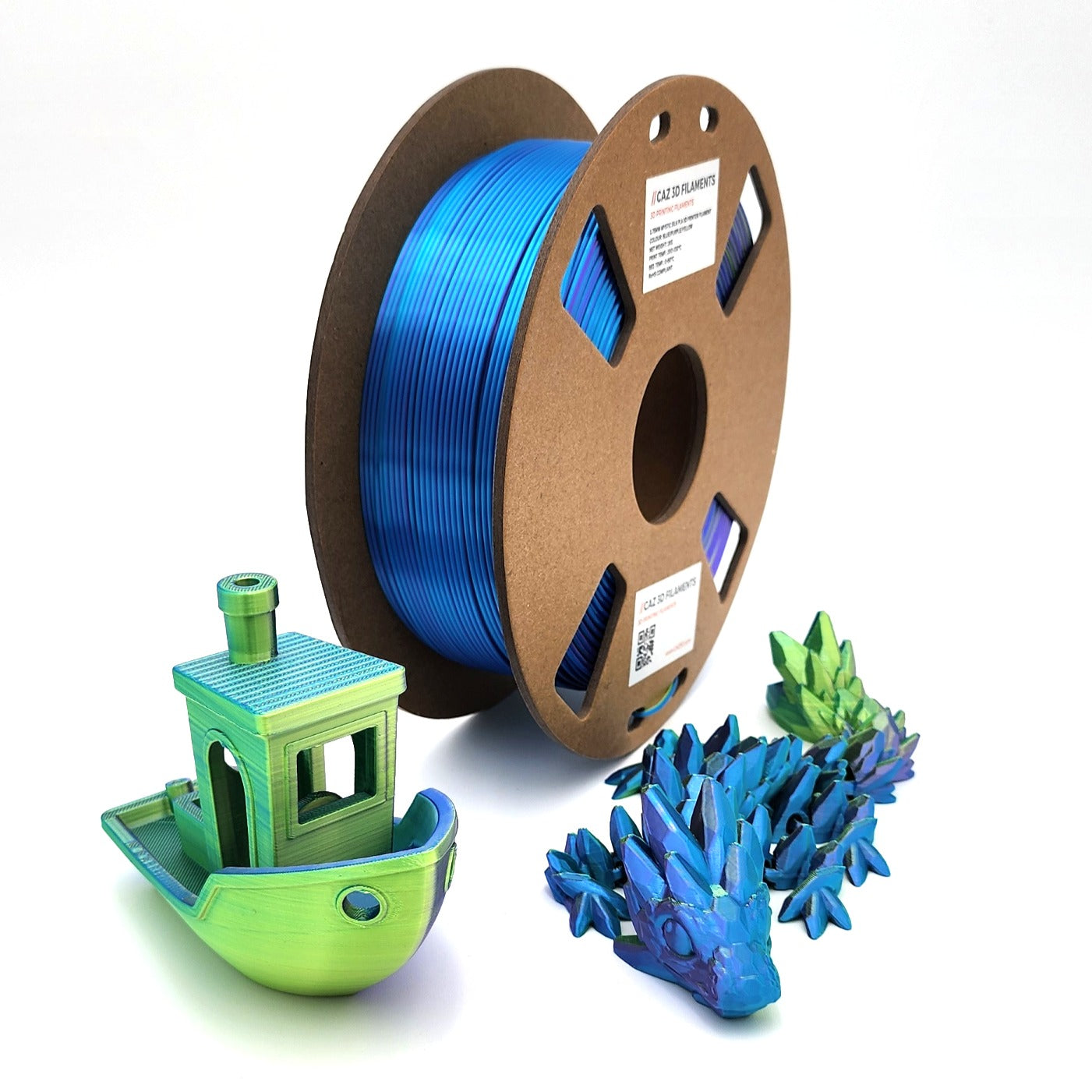 CAZ Filament Tri Colour Silk PLA  - 1.75mm (1kg)