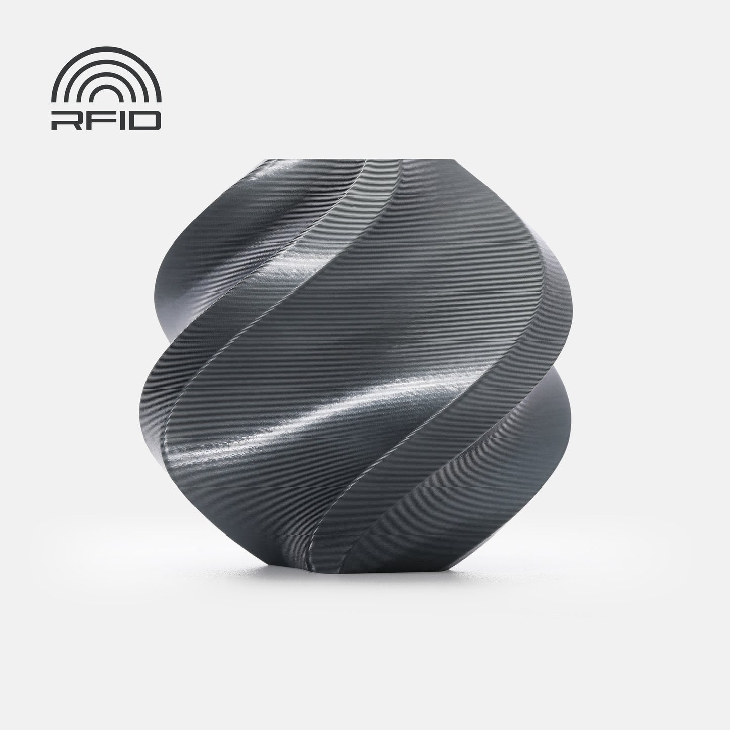 Bambu Lab PLA Silk+ - Titan Gray (13108) image 0