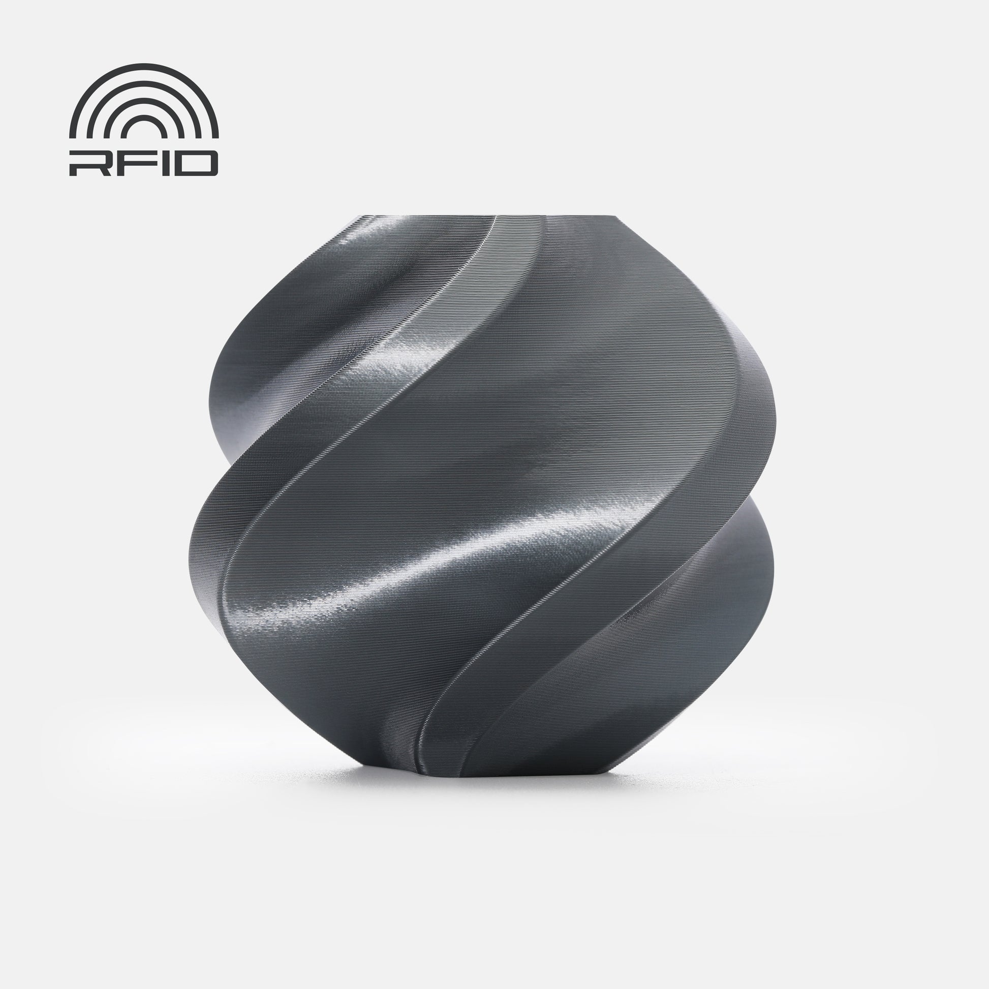 Bambu Lab PLA Silk+ - Titan Gray (13108) image 0