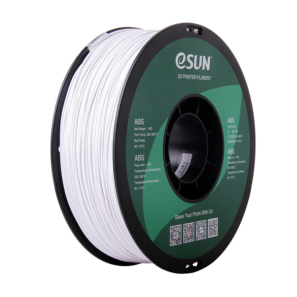 eSUN Advanced ABS+ Filament - Cool White - 1.75mm (1kg) image 0