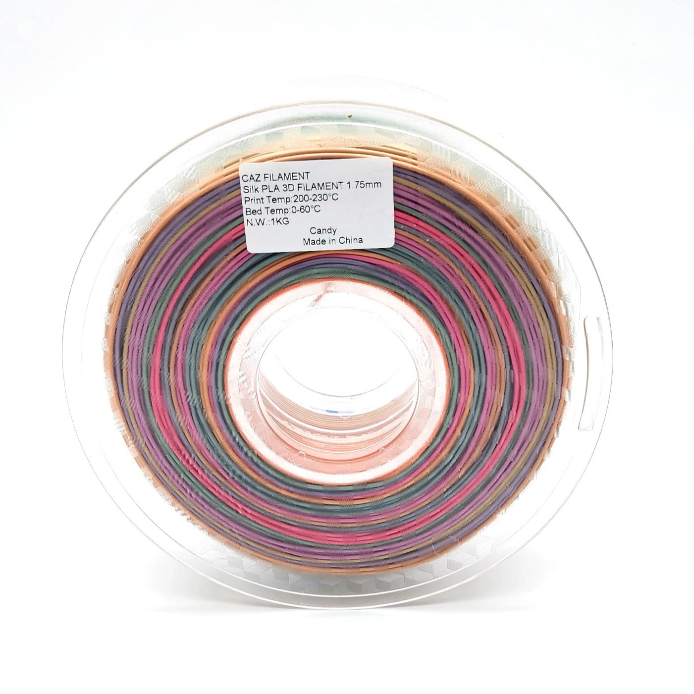 CAZ Filament Candy Rainbow Silk PLA  - 1.75mm (1kg) image 2