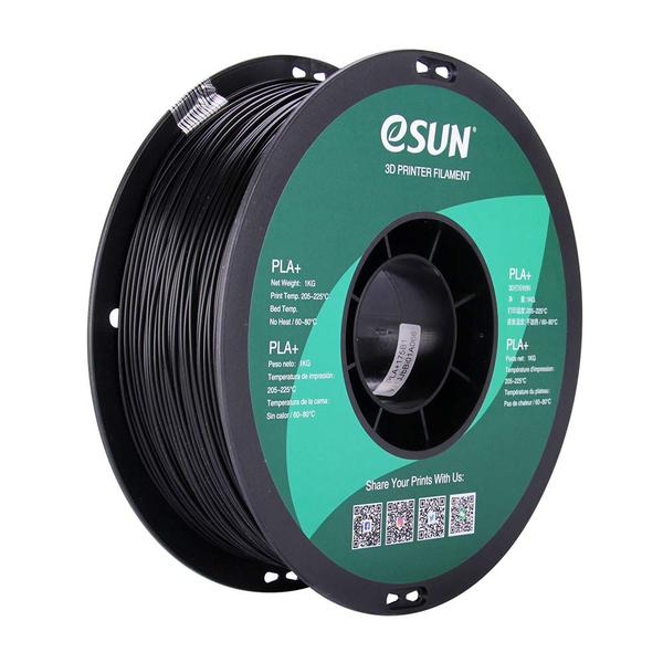 eSUN Advanced PLA+ Filament - Black - 1.75mm (1kg) image 0
