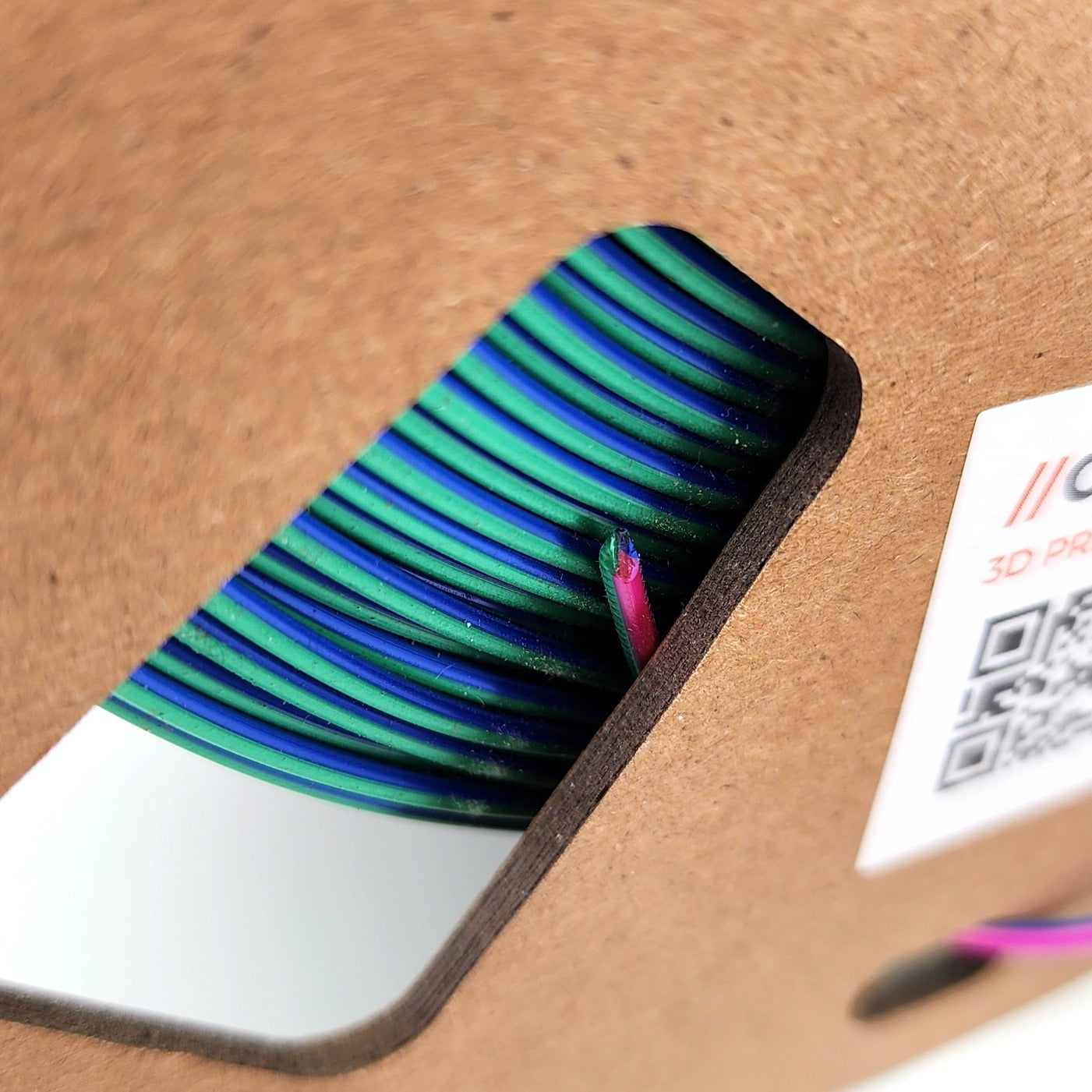 CAZ Filament Tri Colour Red/Blue/Green Silk PLA  - 1.75mm (1kg) image 3