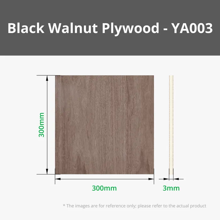 3mm Black Walnut Plywood (6pcs) - YA003