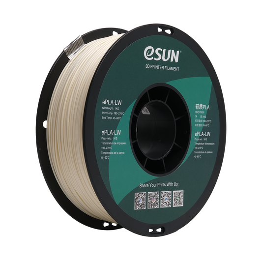 eSUN Advanced ePLA-LW (Light Weight) Filament - Natural - 1.75mm (1kg) image 0