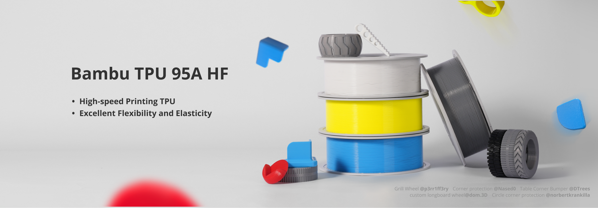 Bambu Lab TPU 95A HF - Black (51100) image 2