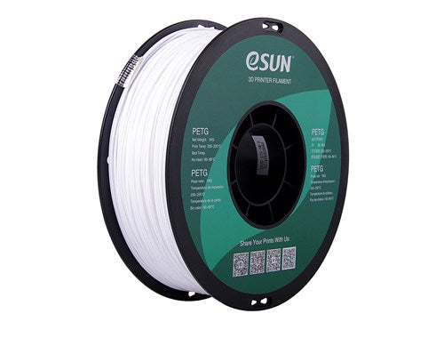 eSUN Advanced PETG Filament - Solid White - 1.75mm (1kg) image 1