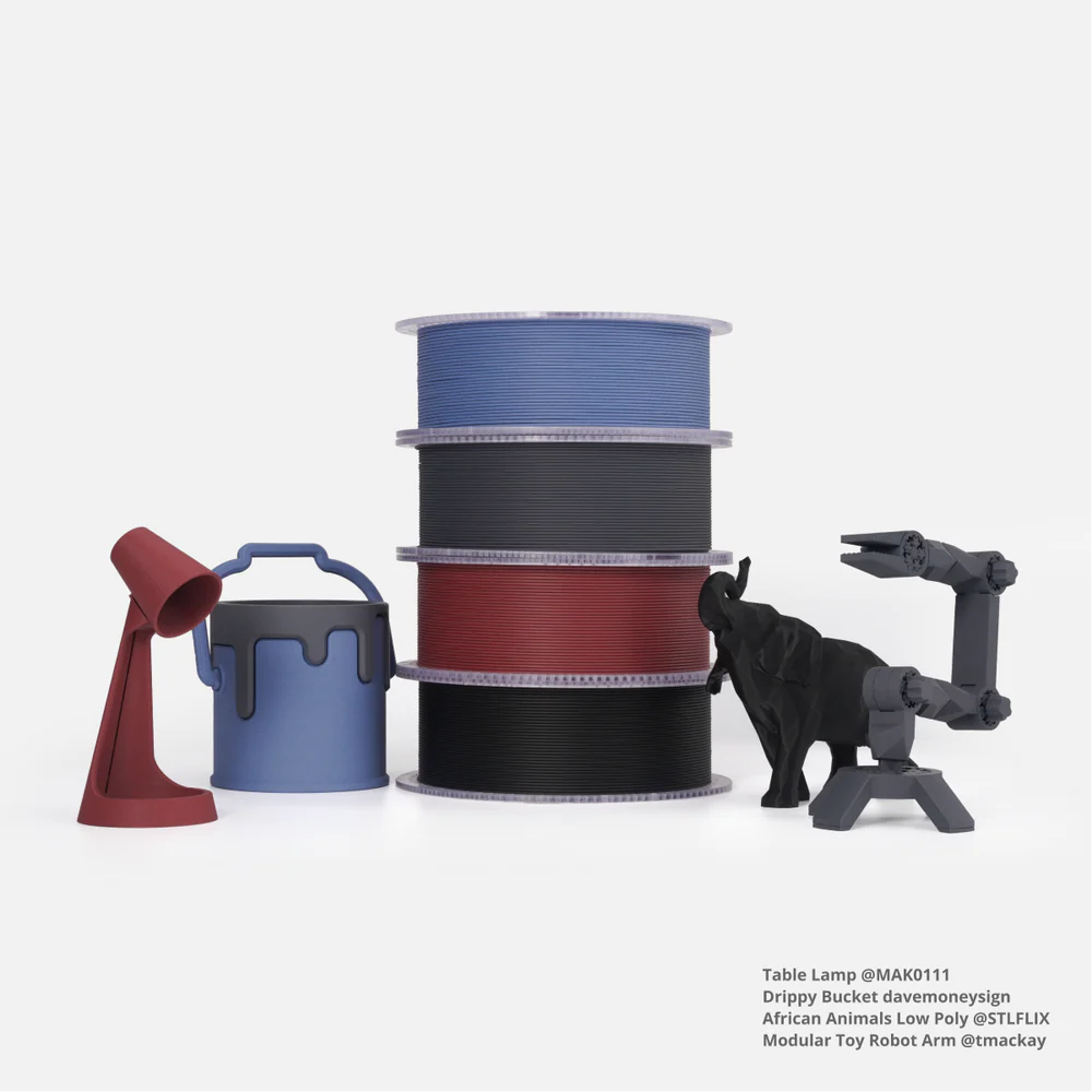 Bambu Lab PLA-CF - Burgundy Red (14200) image 8