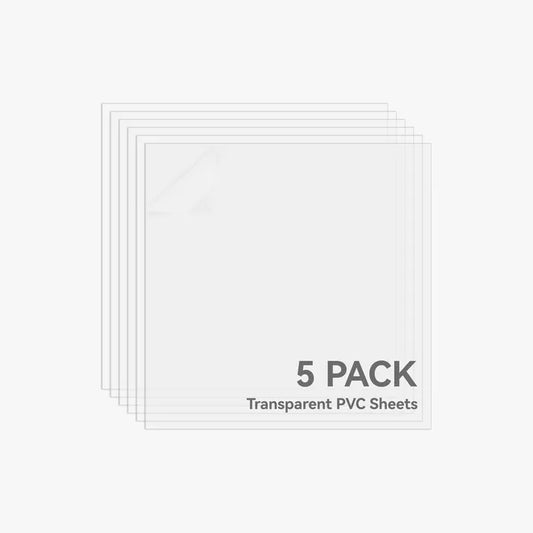 0.3mm Transparent PVC Sheet (5pcs) - YF001