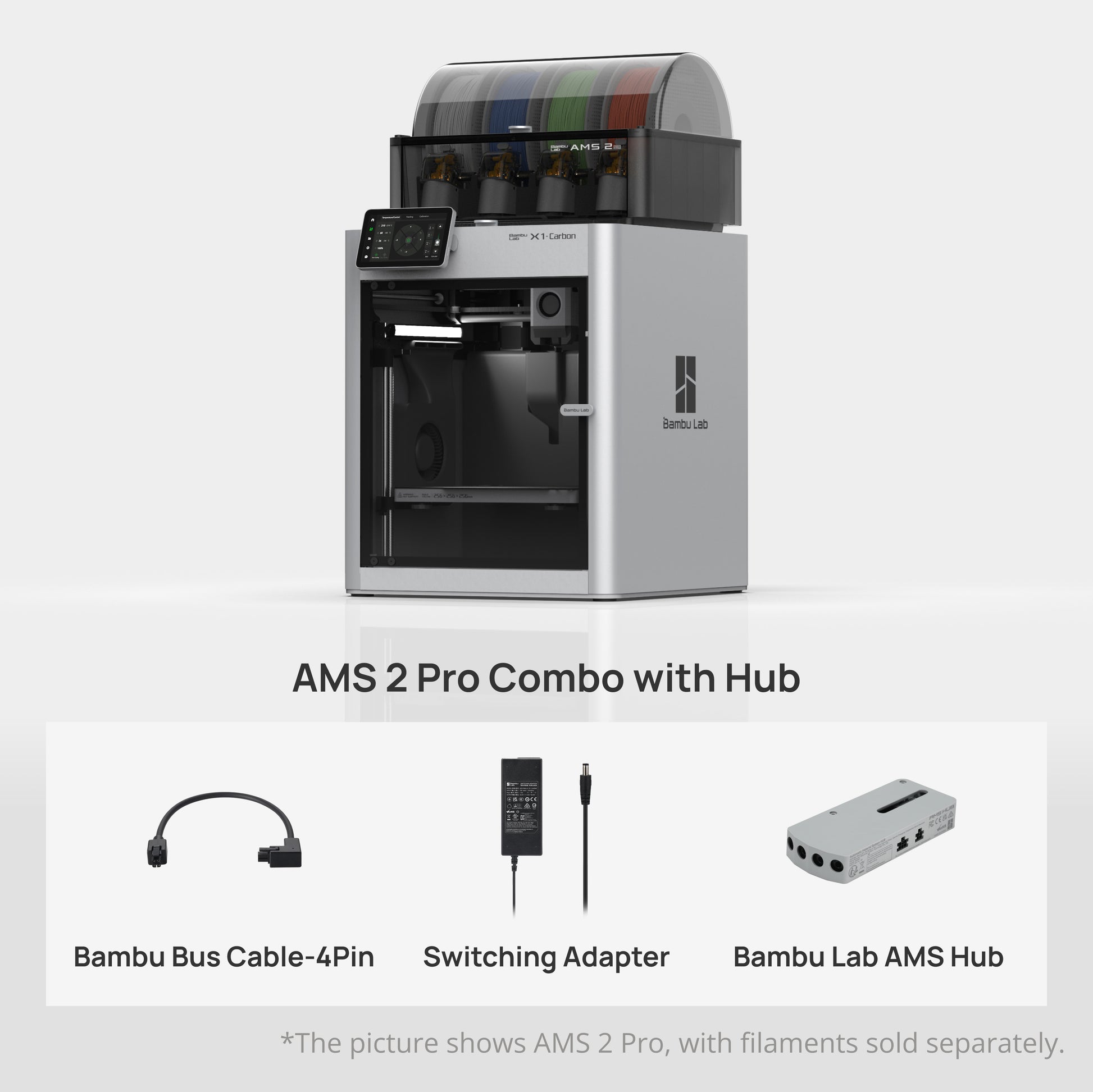 Bambu Lab X1-Carbon AMS 2 Pro Combo 3D Printer image 1