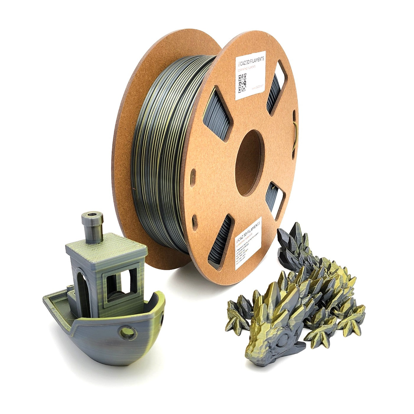 CAZ Filament Dual Colour Silk PLA  - 1.75mm (1kg)