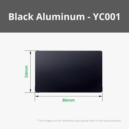 Black Aluminium Card (10pcs) - YC001