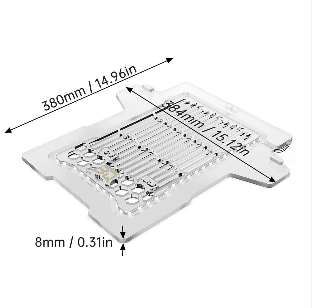 BIQU Panda Aura Smart RGB Lighting Panel with Remote Control and Customizable Status Display for A1 Series