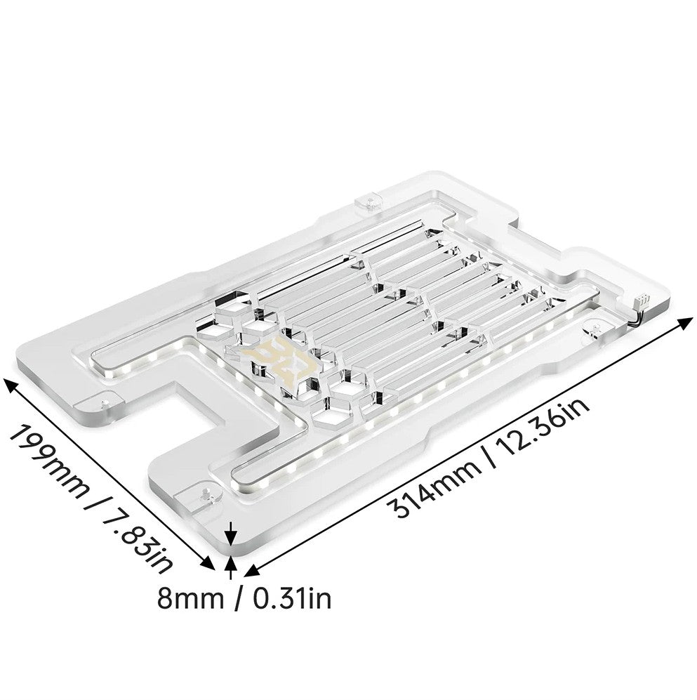BIQU Panda Aura Smart RGB Lighting Panel with Remote Control and Customizable Status Display for A1 Series