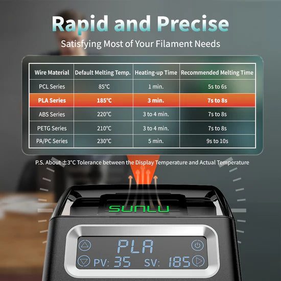 Sunlu Filament Connector FC01, Fusion Splicer, Weldable to 1.75mm PLA, ABS, PETG image 5