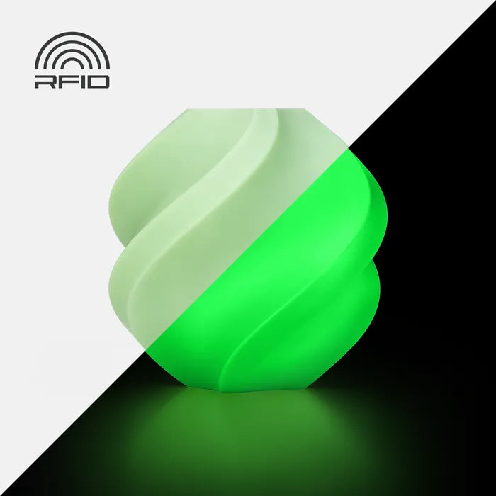 Bambu Lab PLA Glow Green (15500) image 0