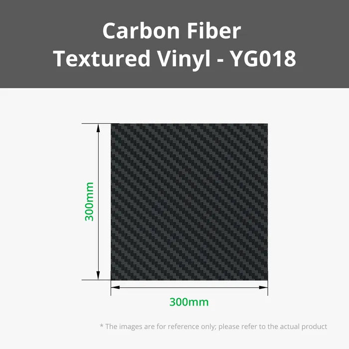 Carbon Fiber Textured Removable Vinyl (10pcs) -YG018