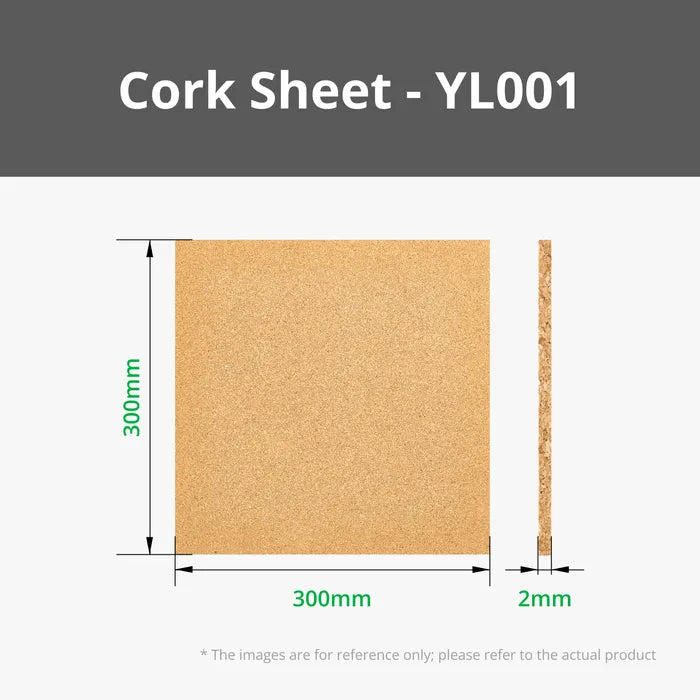 2mm Cork Sheet (4pcs) - YL001