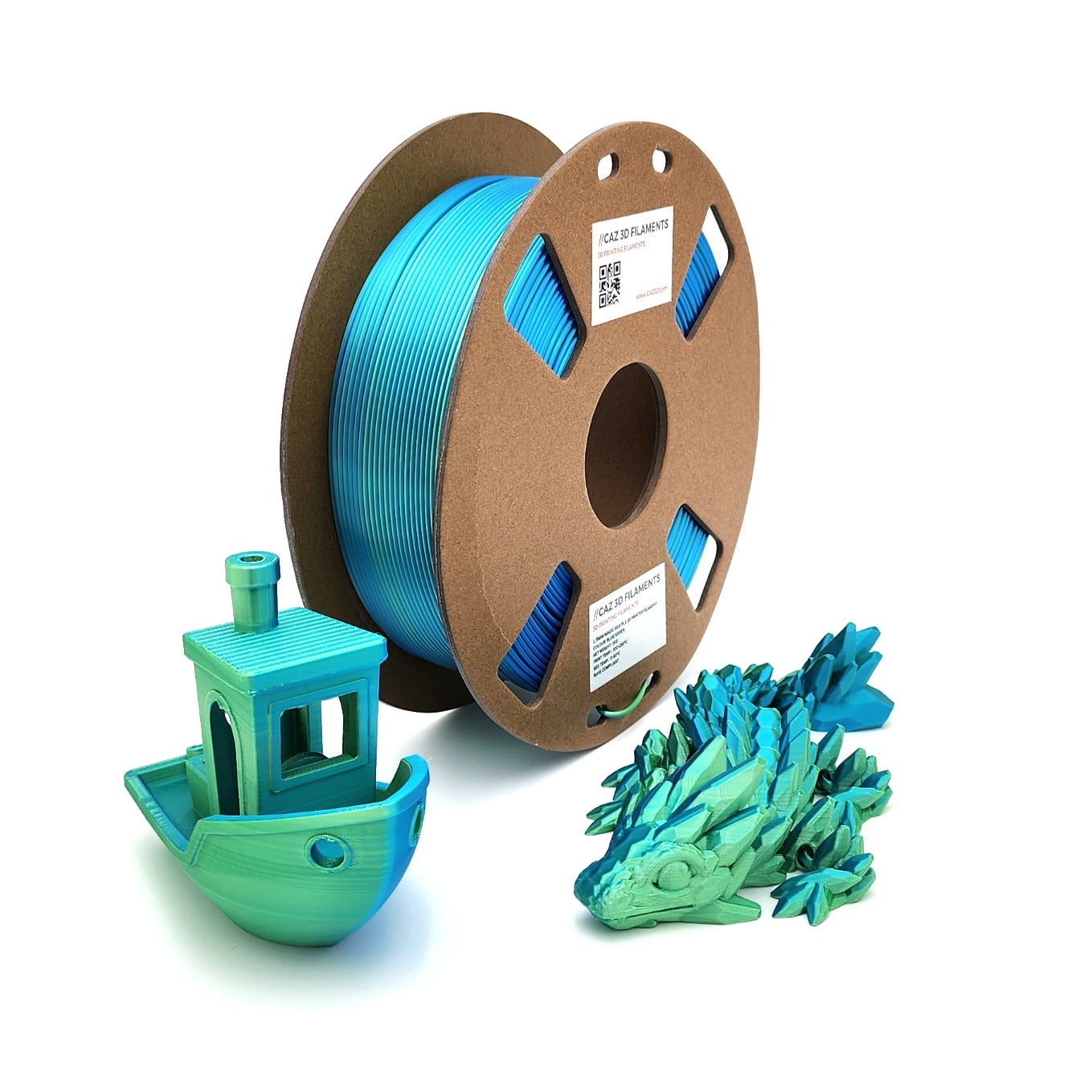 CAZ Filament Dual Colour Silk PLA  - 1.75mm (1kg)