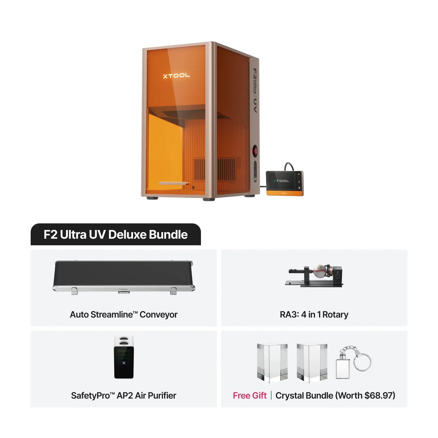 xTool F2 Ultra UV 5W UV Laser Engraver