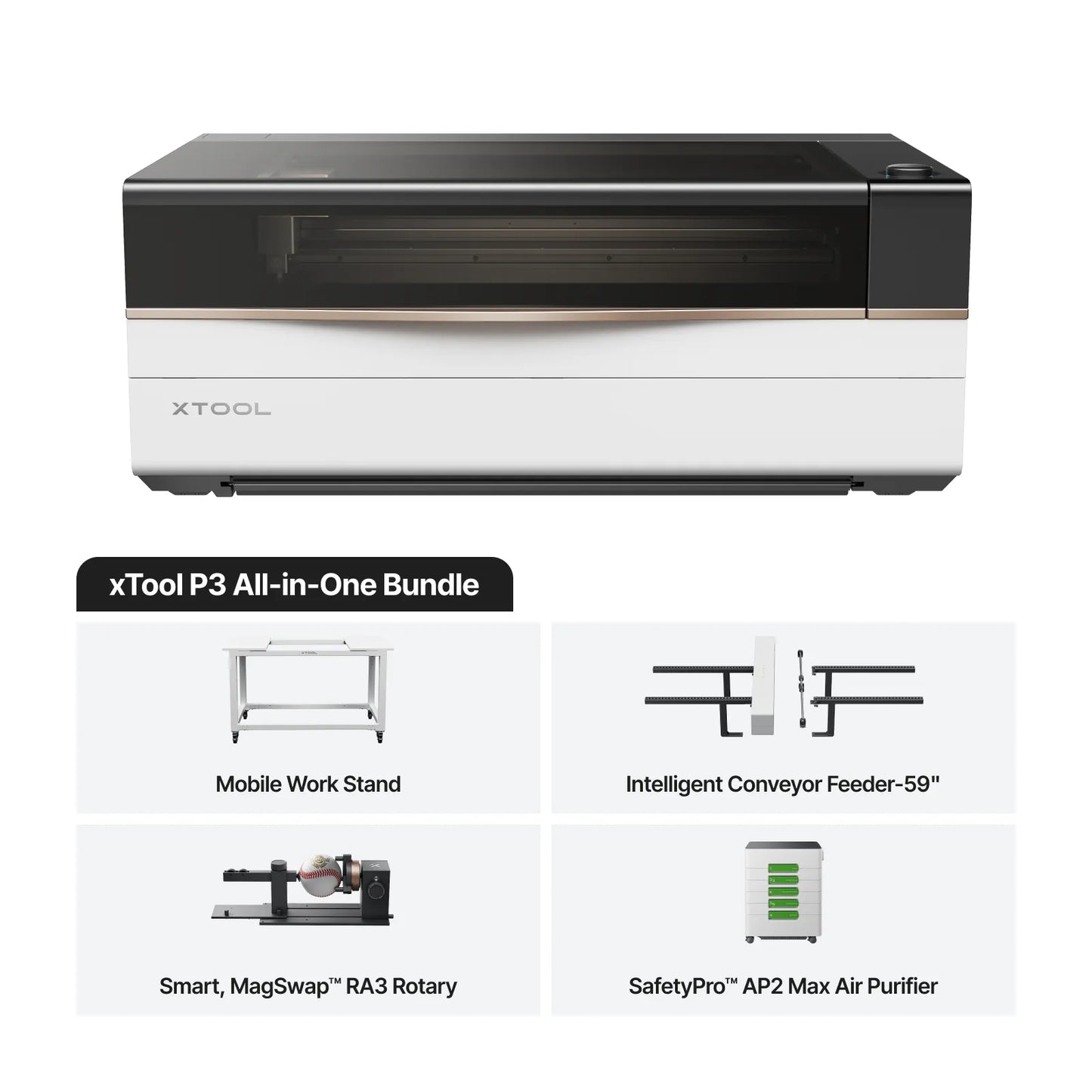 xTool P3 80W Flagship CO2 Laser Cutter with Intelligent Automation